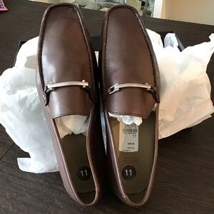 HUGO BOSS MEN’S “DOSTER” SHOE - New w/box - dark brown - S 11